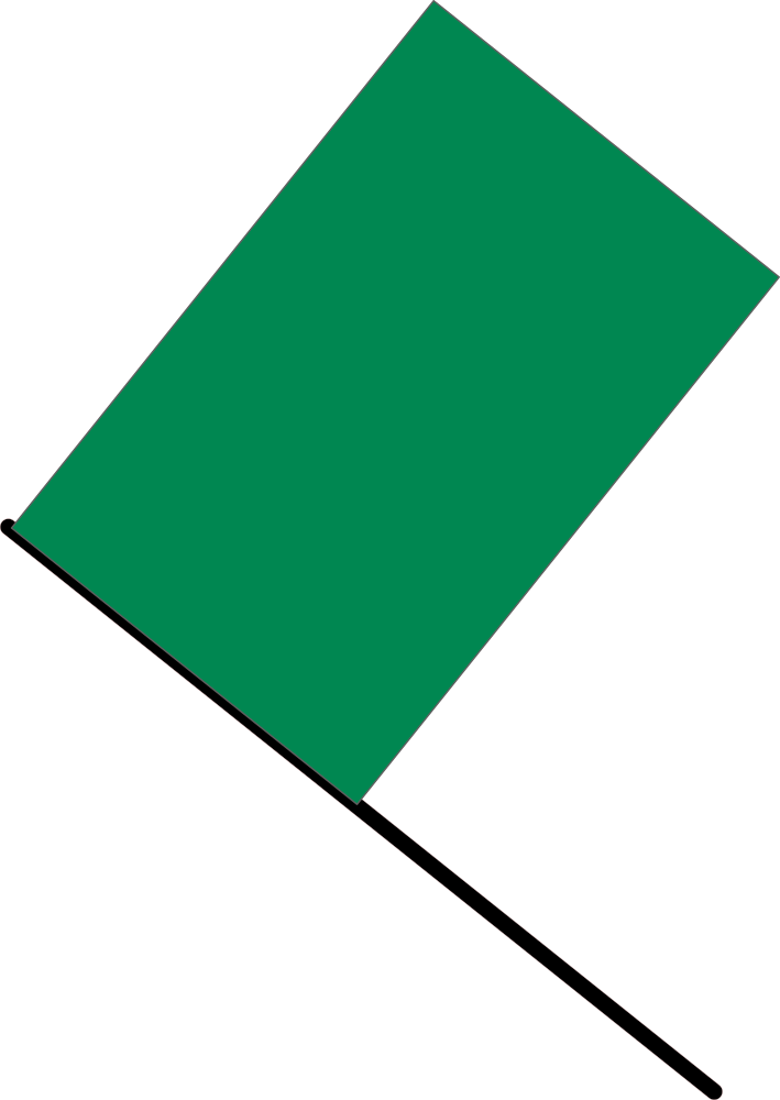 OnlineLabels Clip Art - Green Flag